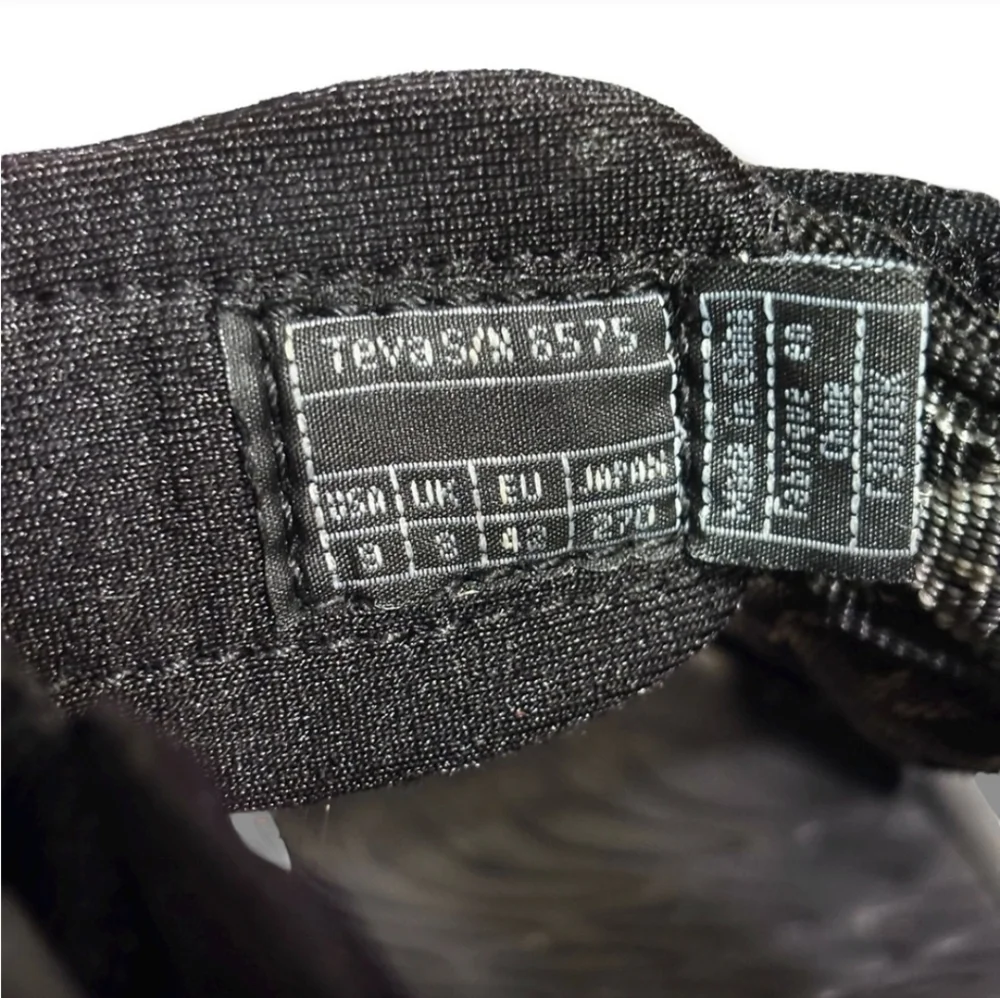 TEVA Black & Grey Web Strap Hiking Sandals